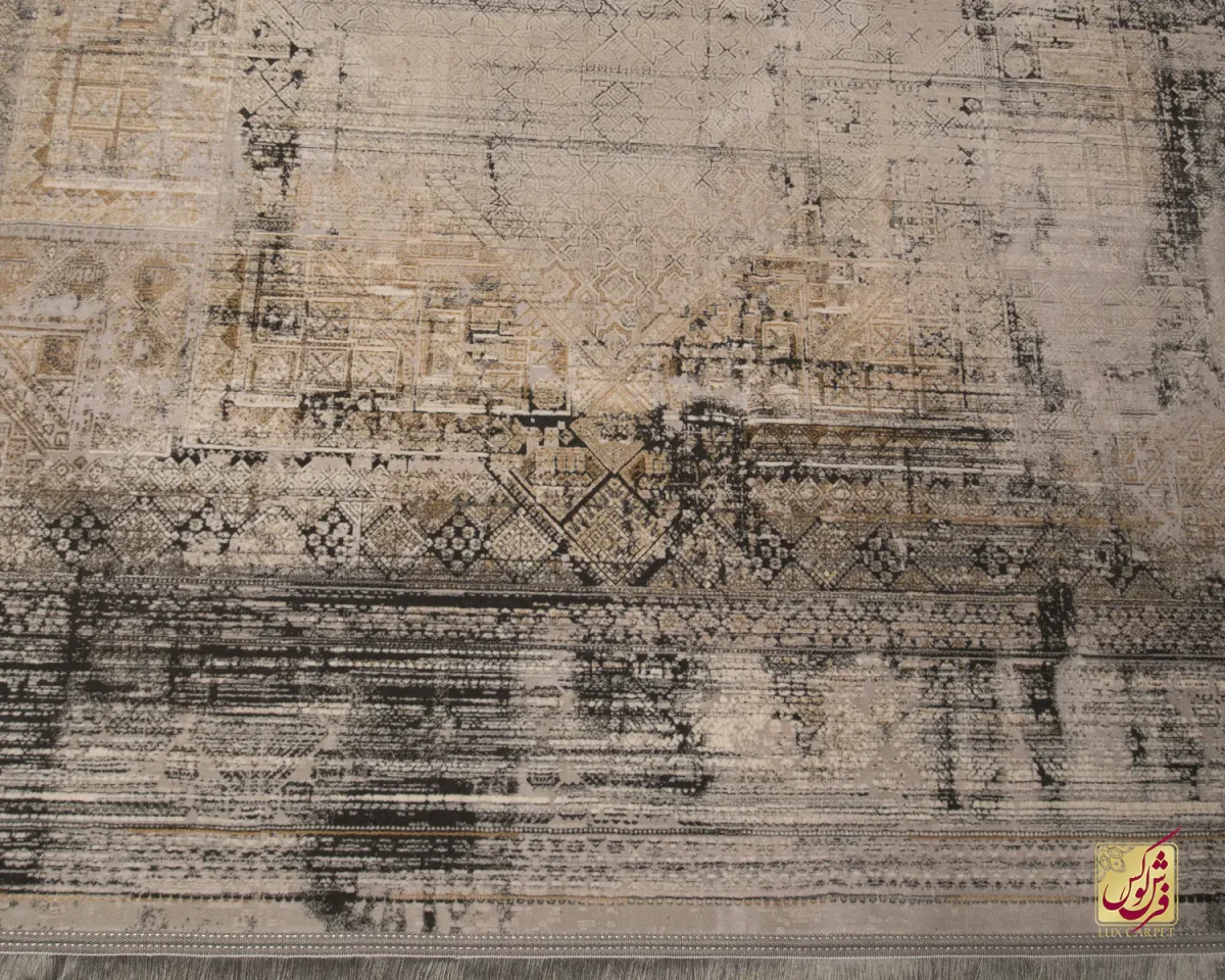 فرش وینتیج 414 طوسی آجری - تصویر 6