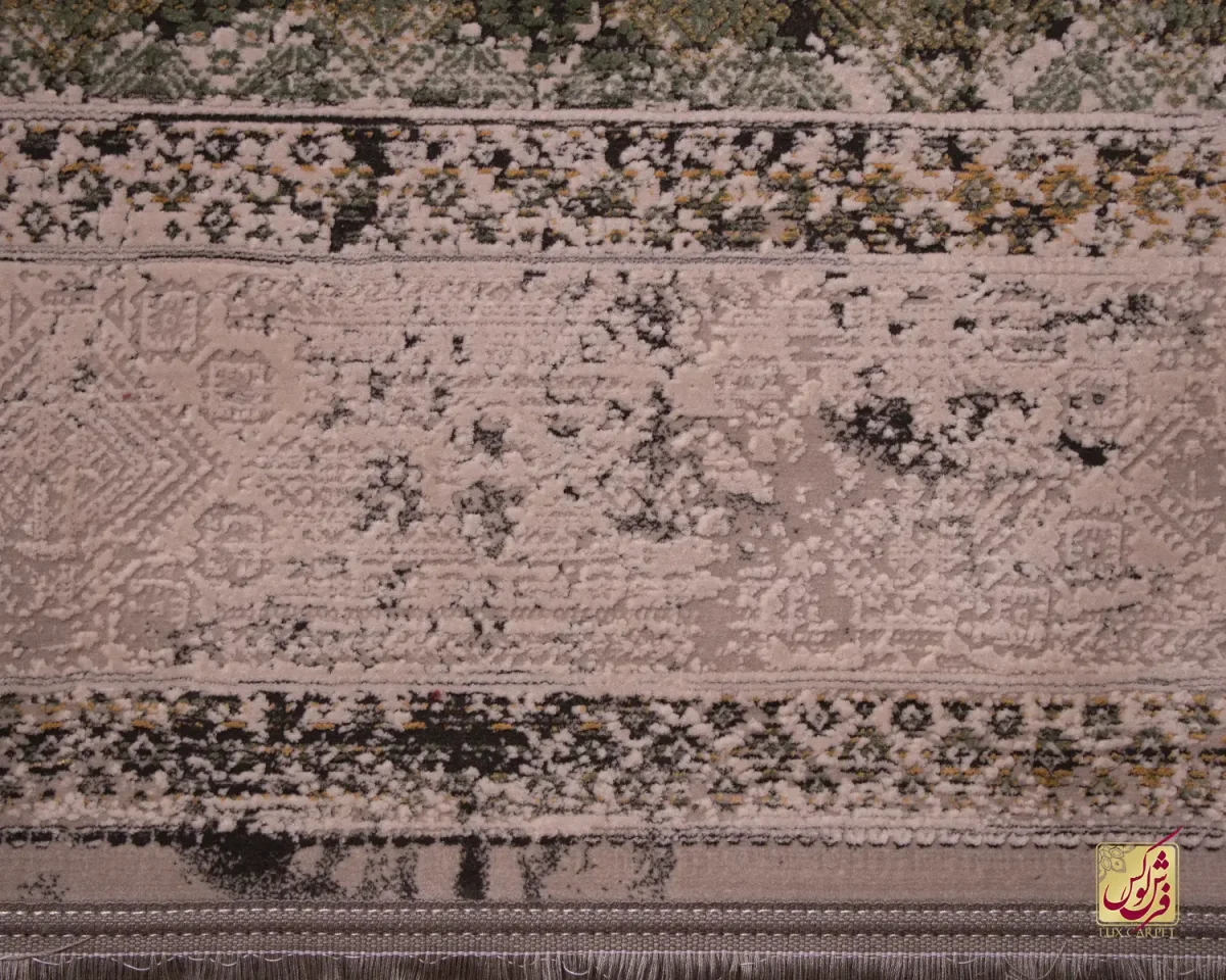 فرش وینتیج 416 نسکافه ای طوسی - تصویر 6