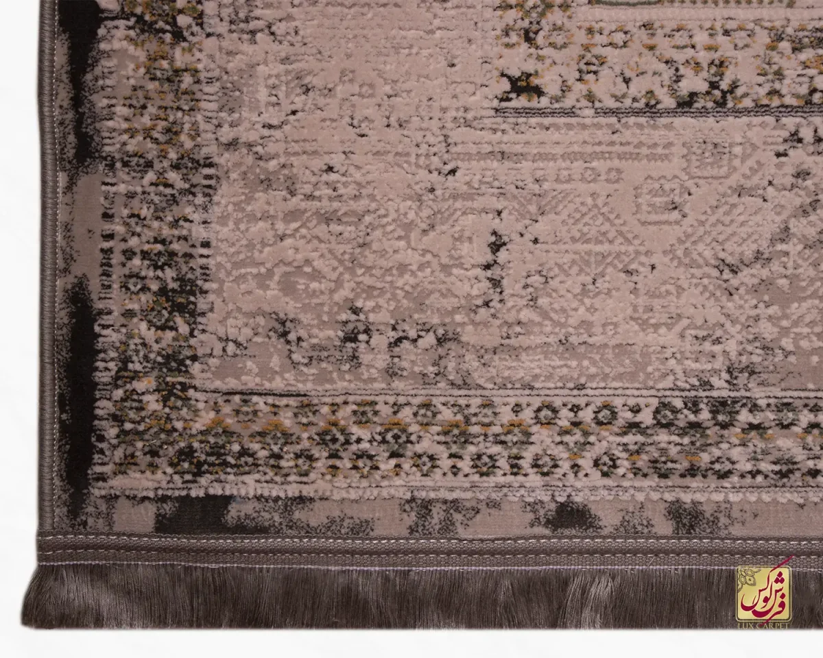 فرش وینتیج 416 نسکافه ای طوسی - تصویر 7