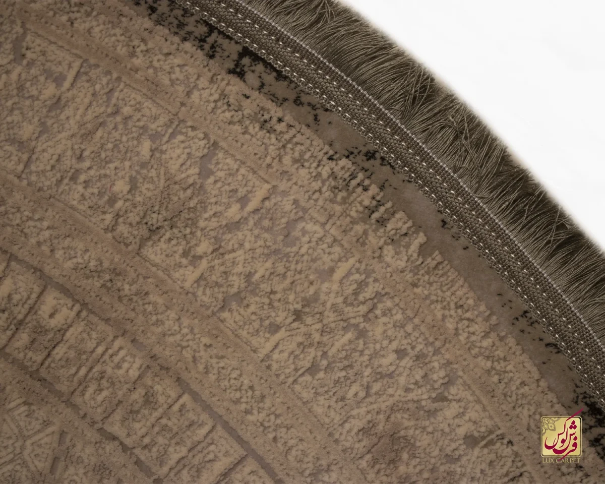 فرش گرد وینتیج 459 فیلی - تصویر 2