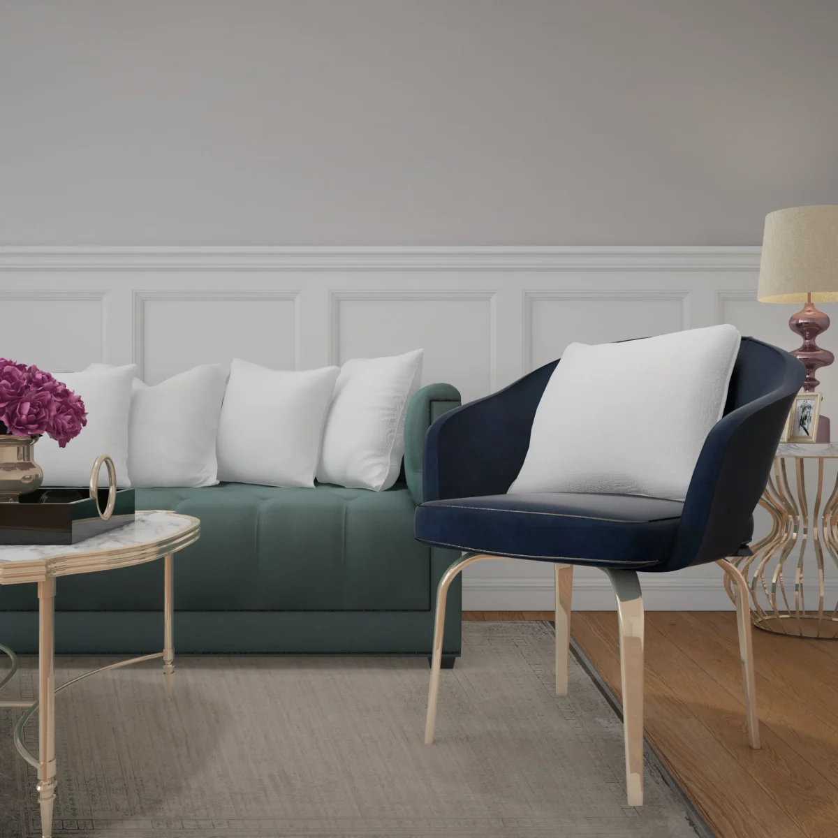 فرش وینتیج 459 فیلی - تصویر 13