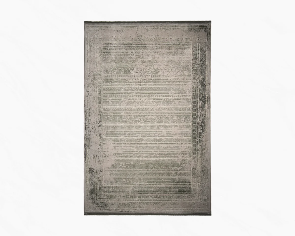 فرش وینتیج 468 فیلی سبز - تصویر 1