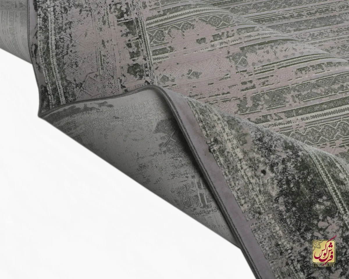 فرش وینتیج 468 فیلی سبز - تصویر 2