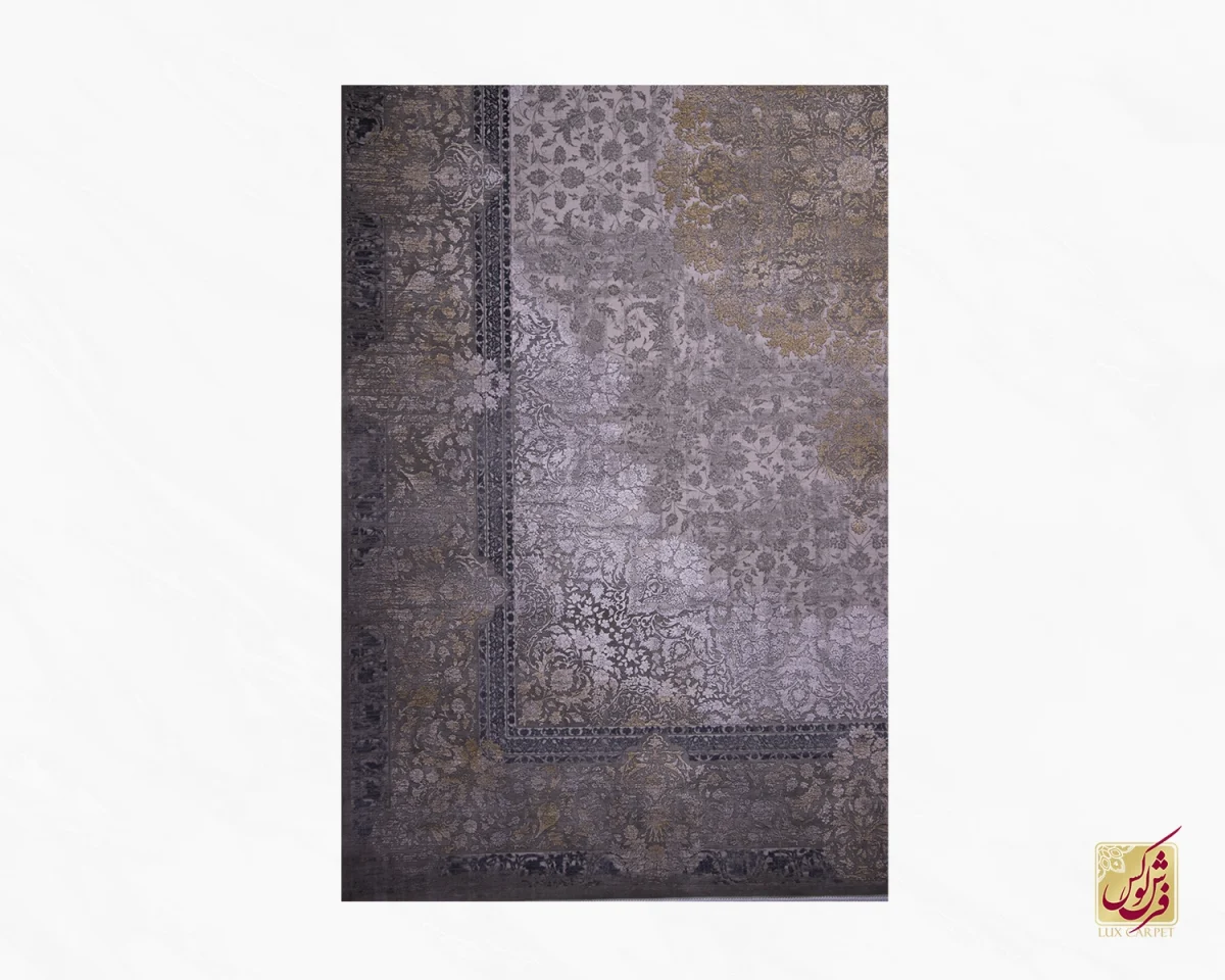 فرش وینتیج 7811 طوسی نسکافه ای - تصویر 3