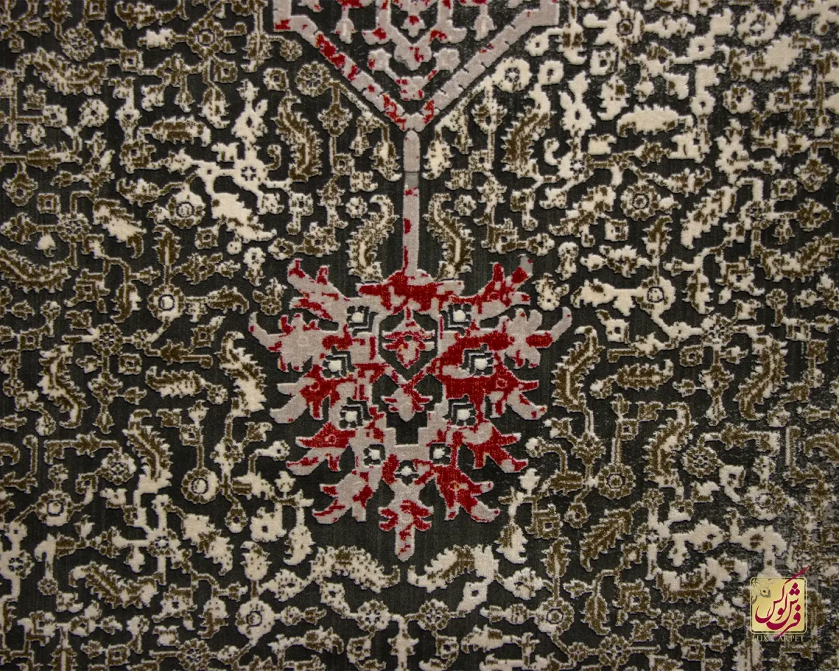 فرش وینتیج 499/16 طوسی کرم - تصویر 3