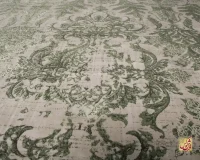 فرش وینتیج 49923 طوسی سبز - Image 6