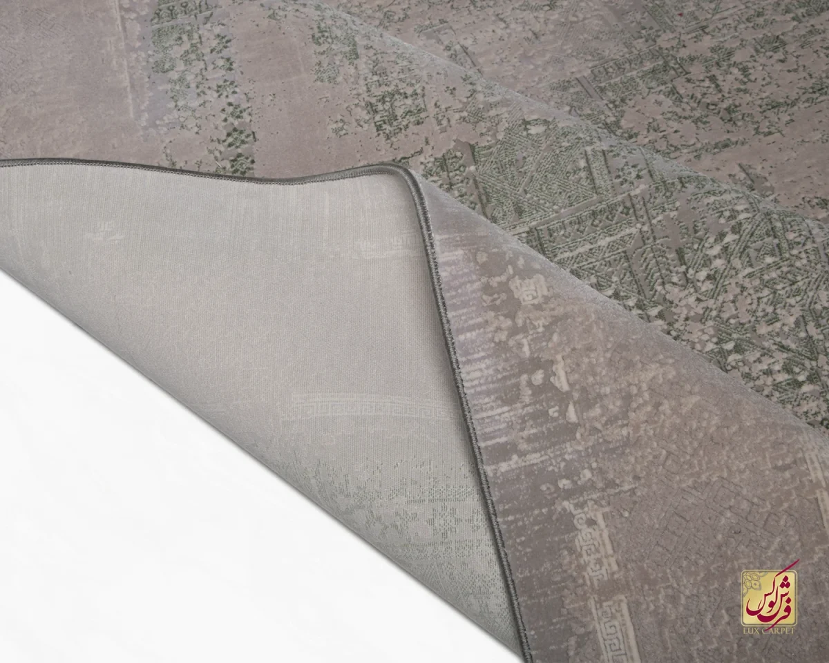 فرش وینتیج 49928 طوسی سبز - تصویر 1