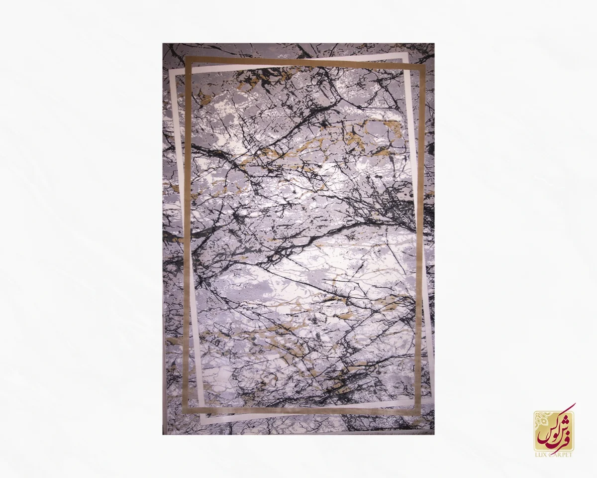 فرش وینتیج 3003 طلایی سفید - تصویر 1