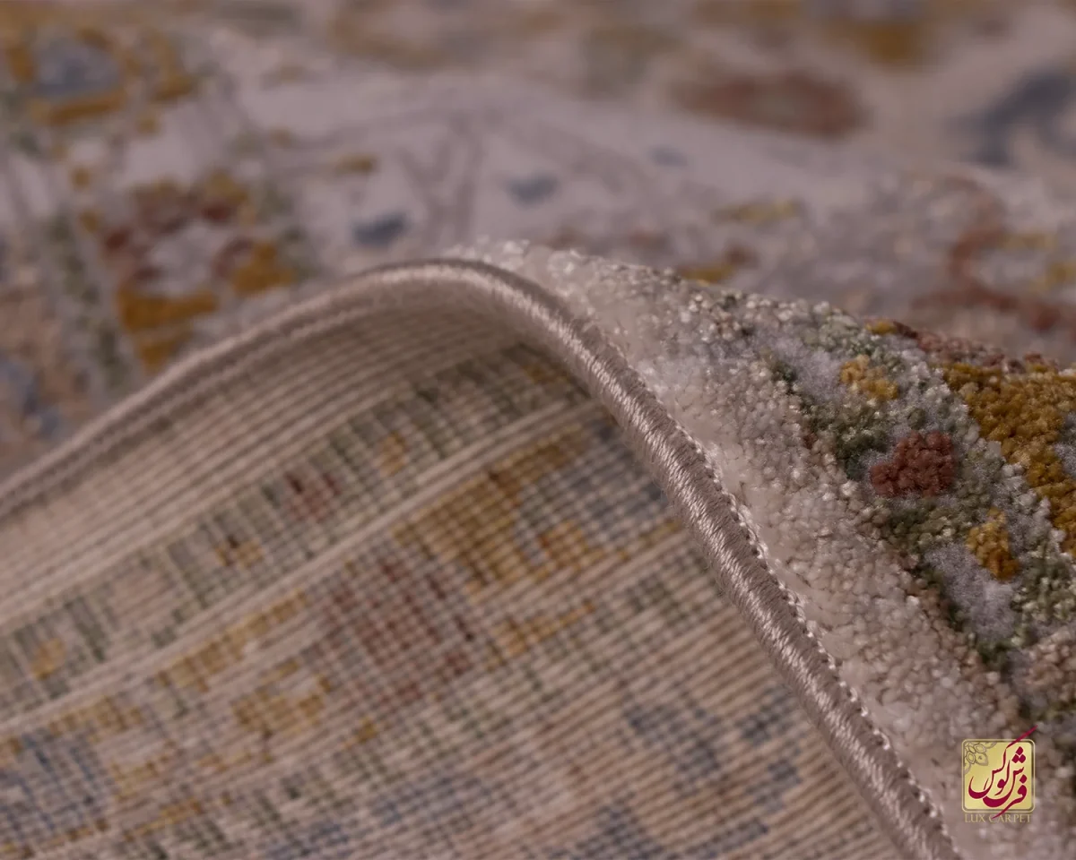 فرش وینتیج 60233 نسکافه ای کرم - تصویر 12