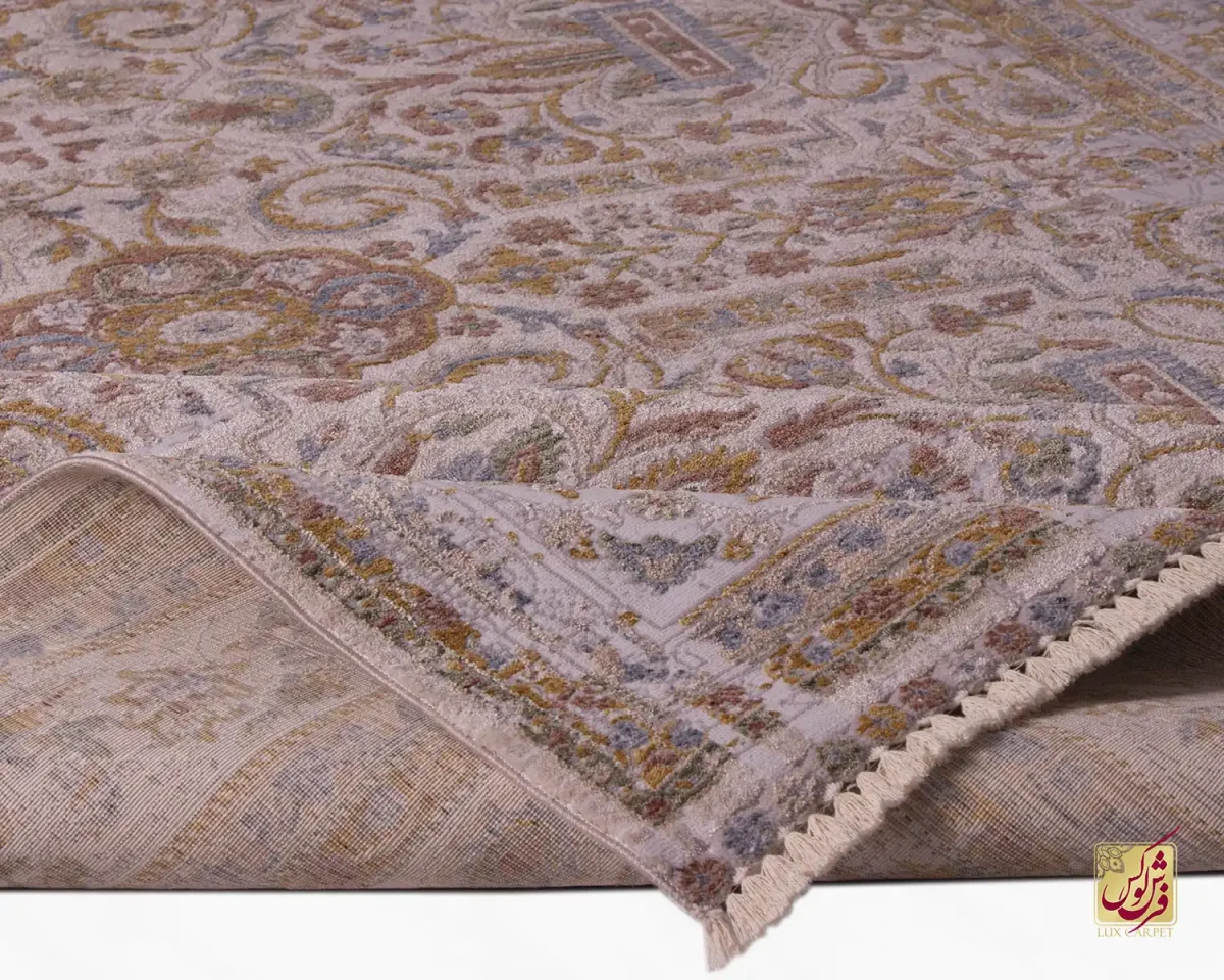 فرش وینتیج 60233 نسکافه ای کرم - تصویر 6
