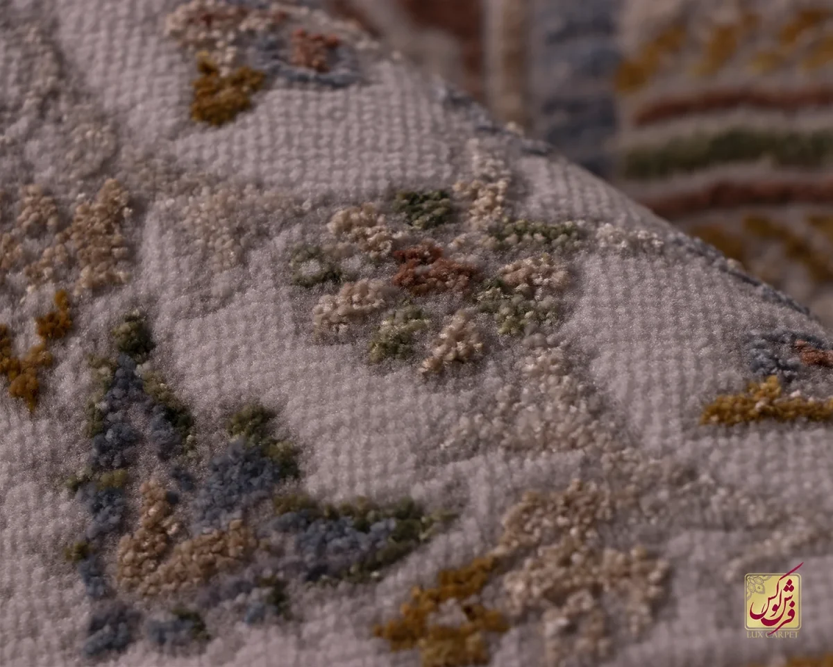 فرش وینتیج 60233 نسکافه ای کرم - تصویر 9