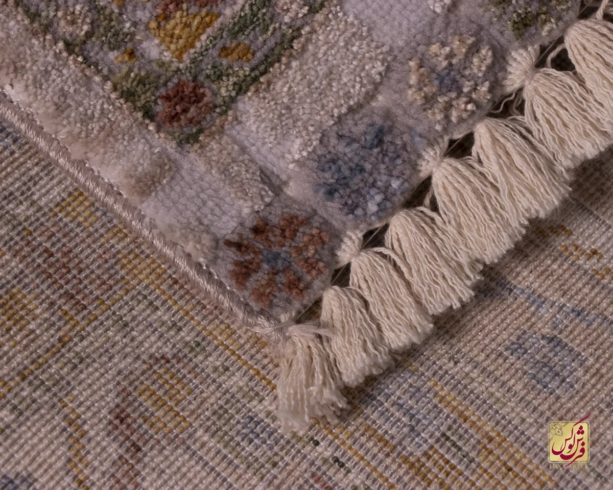 فرش وینتیج 60233 نسکافه ای کرم - تصویر 10