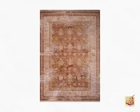 فرش وینتیج 60260 نسکافه ای آجری - تصویر 2