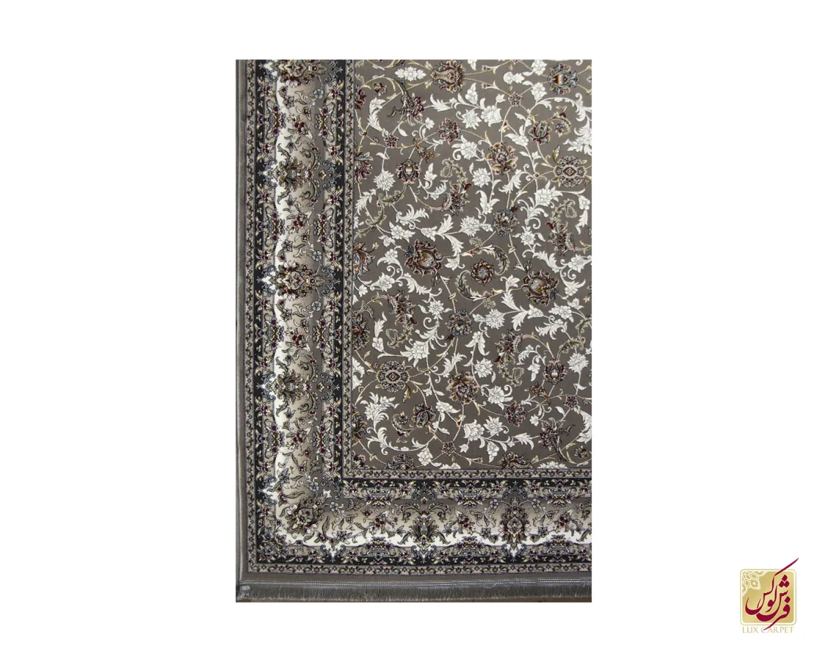 فرش کلاسیک 6028 نقره‎ای کرم - تصویر 2