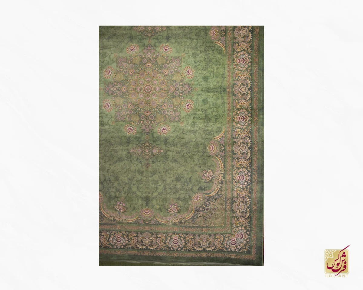 فرش وینتیج 10098 سبز - تصویر 2