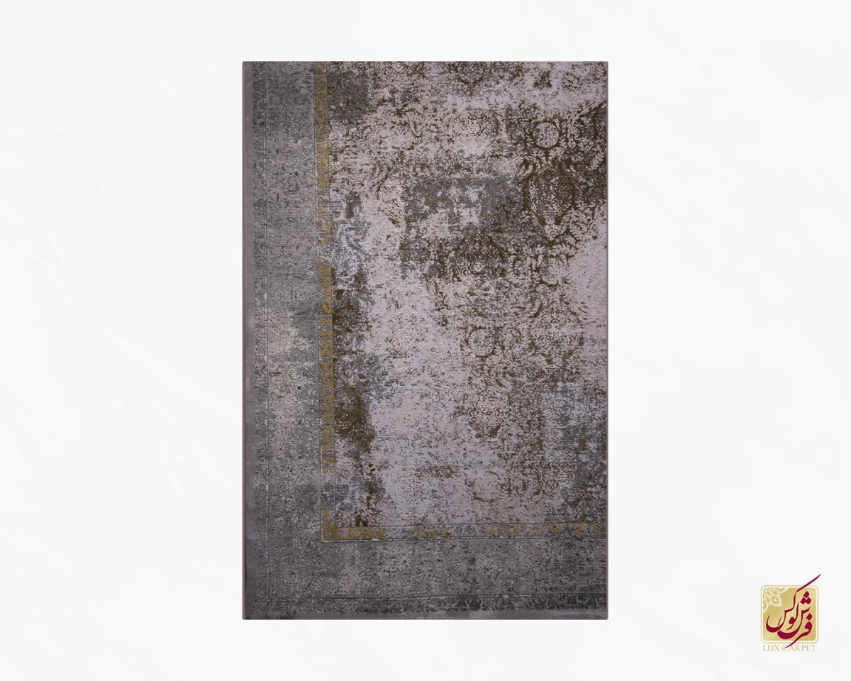 فرش وینتیج 9017 کرم نسکافه‌ای - تصویر 2