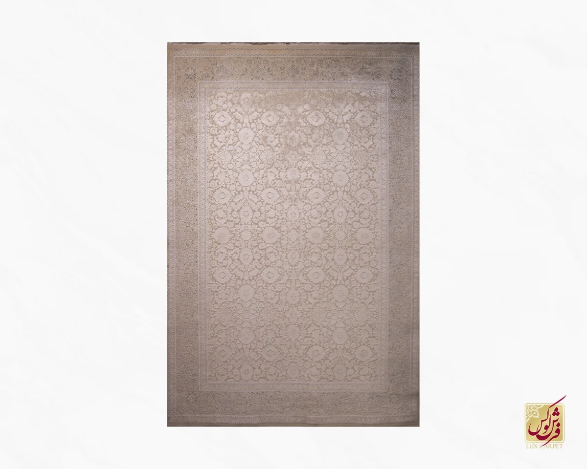 فرش وینتیج 11801 کرم نسکافه ای - تصویر 1