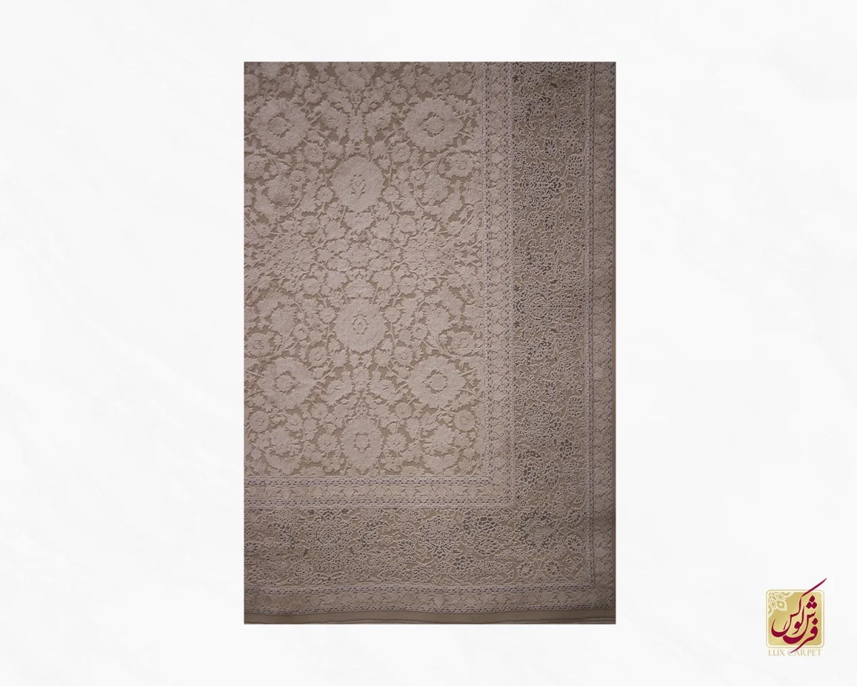 فرش وینتیج 11801 کرم نسکافه ای - تصویر 2