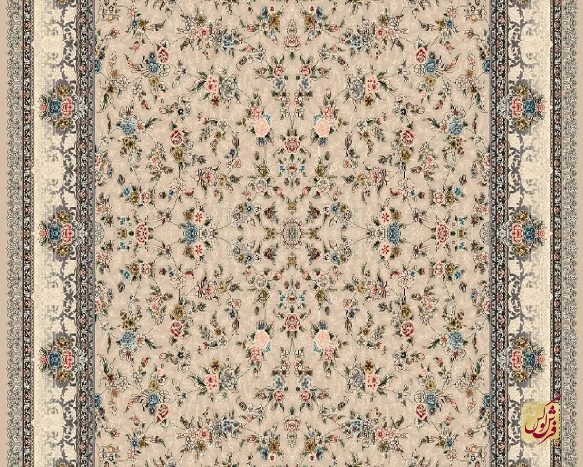 فرش کلاسیک 7001 موکا - تصویر 1