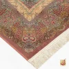 فرش ابریشم ماشینی 701145 گلبهی - تصویر 11