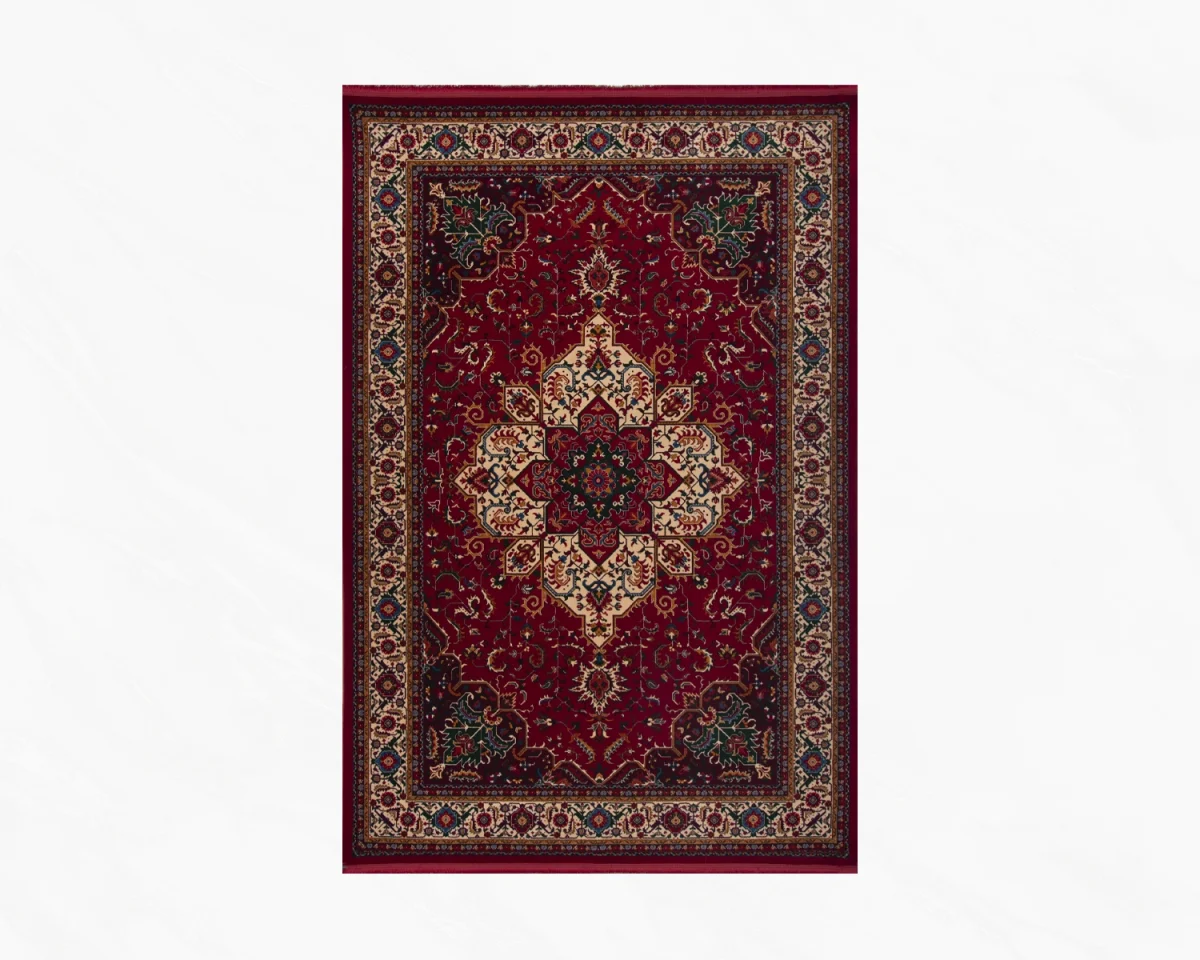 فرش کلاسیک 7022 لاکی کرم - تصویر 2