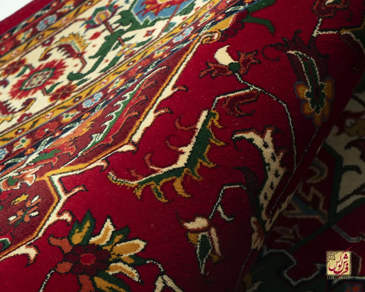 فرش کلاسیک 7022 لاکی کرم - تصویر 7