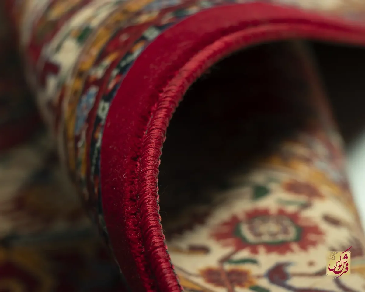 فرش کلاسیک 7022 لاکی کرم - تصویر 8