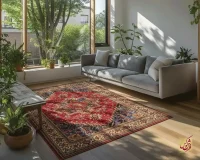 فرش وینتیج 7040 سبز لاکی