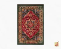 فرش وینتیج 7040 سبز لاکی - Image 2