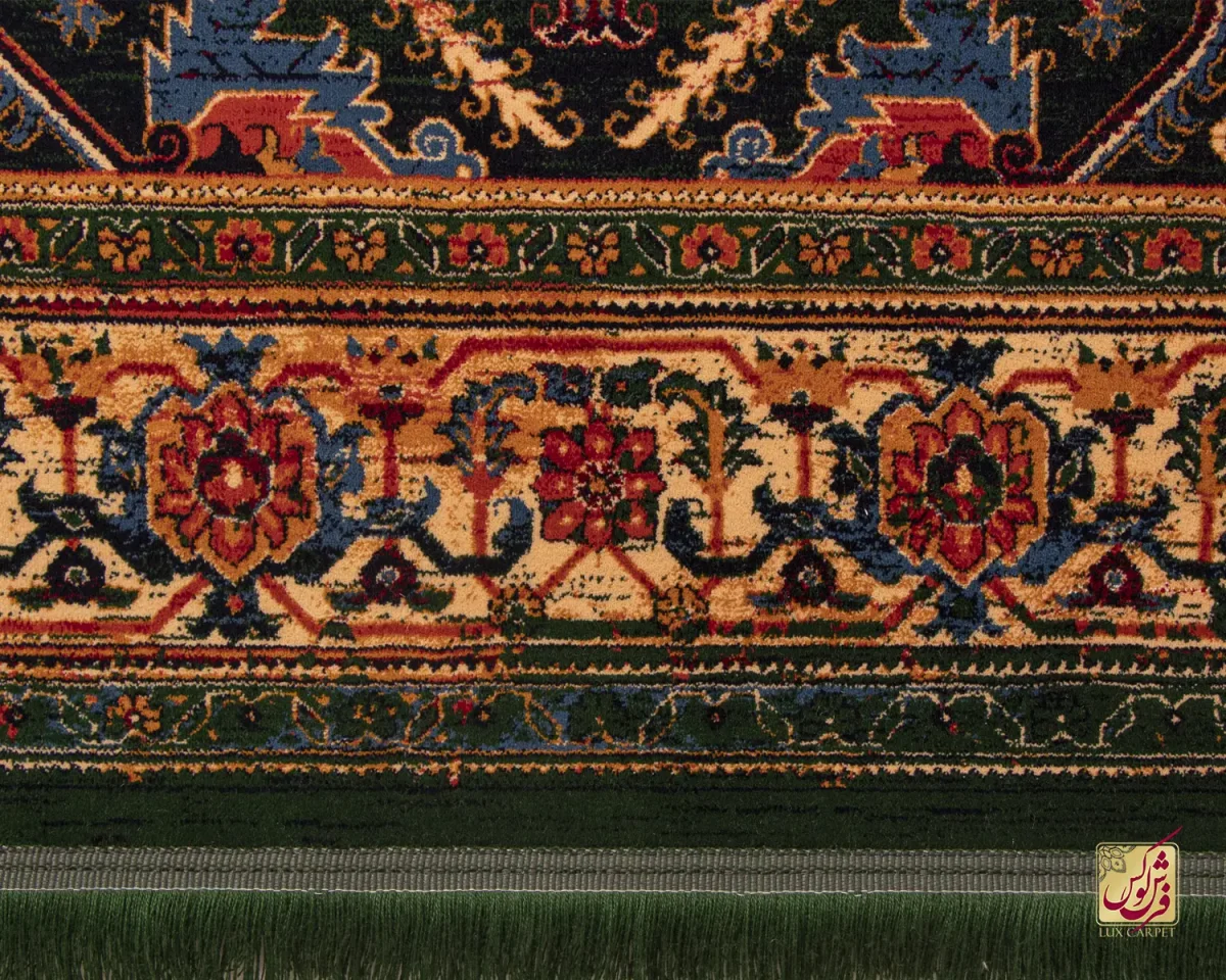 فرش وینتیج 7040 سبز لاکی - تصویر 4