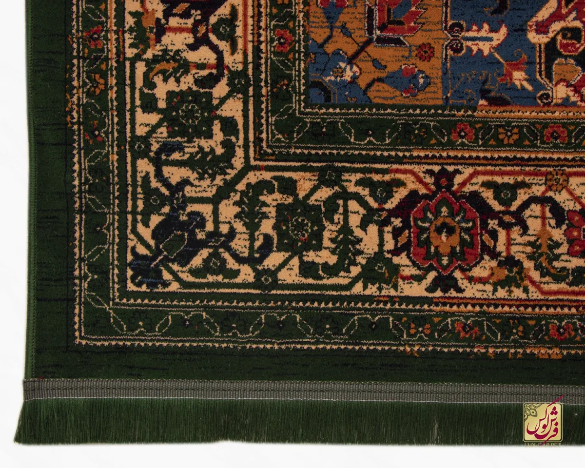 فرش وینتیج 7040 سبز لاکی - تصویر 5