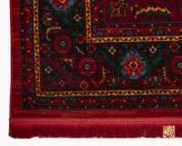 فرش وینتیج 7041 لاکی سبز - Image 6