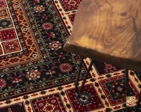 فرش کلاسیک 7044 سبز کرم - تصویر 9