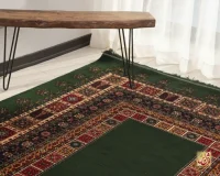 فرش کلاسیک 7044 سبز کرم