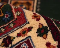 فرش کلاسیک 7044 سبز کرم - تصویر 8