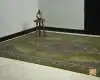 فرش ابریشم ماشینی 705060 سبز