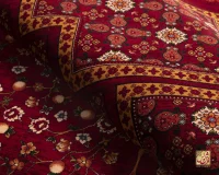 فرش ابریشم ماشینی 7058 لاکی - Image 6