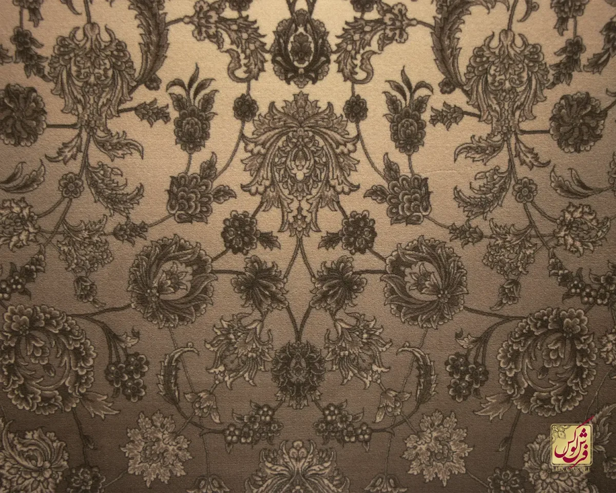 فرش کلاسیک 710204 طوسی سرمه‌ای - تصویر 2