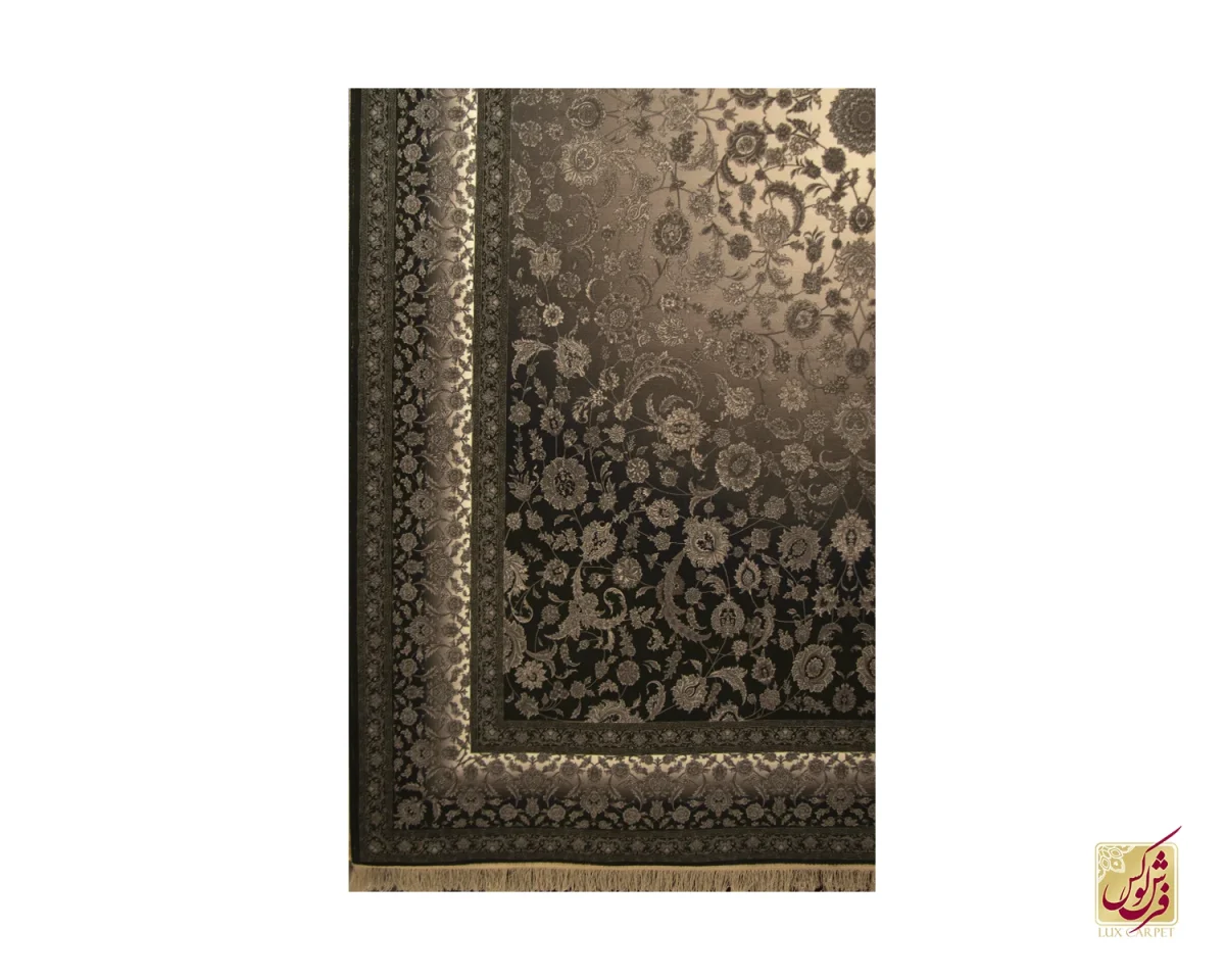 فرش کلاسیک 710204 طوسی سرمه‌ای - تصویر 3