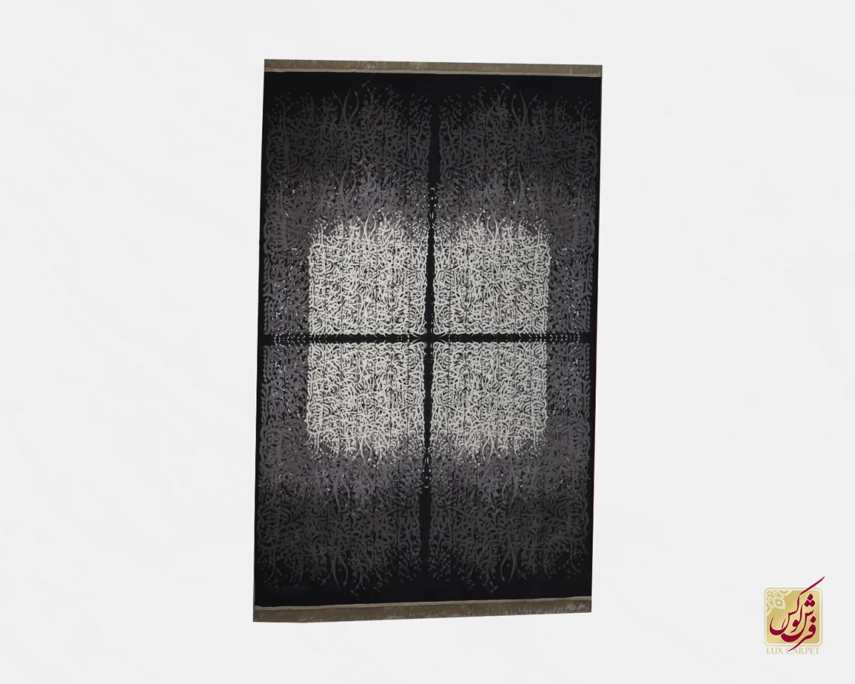 فرش وینتیج 710710 طوسی کرم - تصویر 1