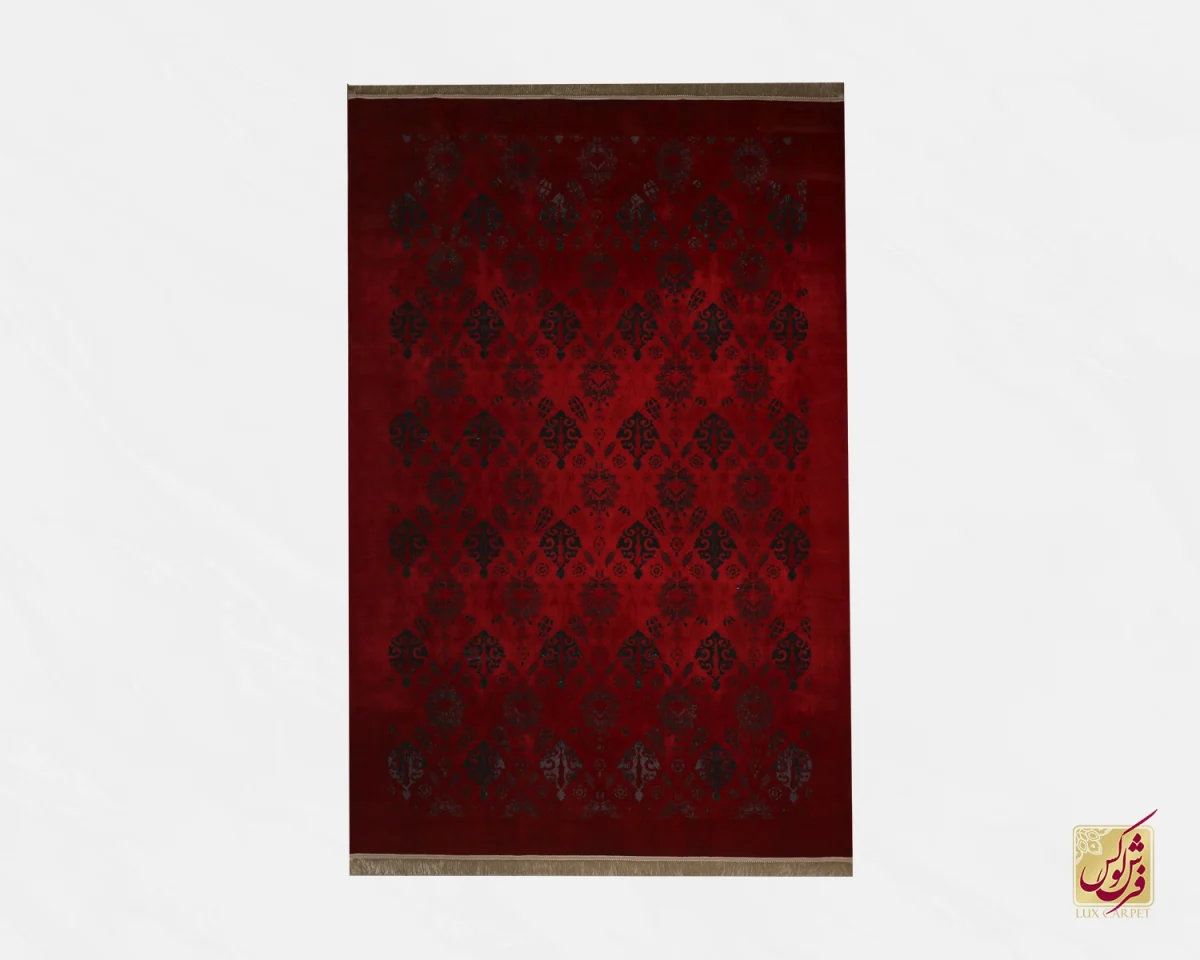 فرش وینتیج 711207 قرمز مشکی - تصویر 1