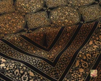 فرش وینتیج 711301 مشکی طلایی - Image 2