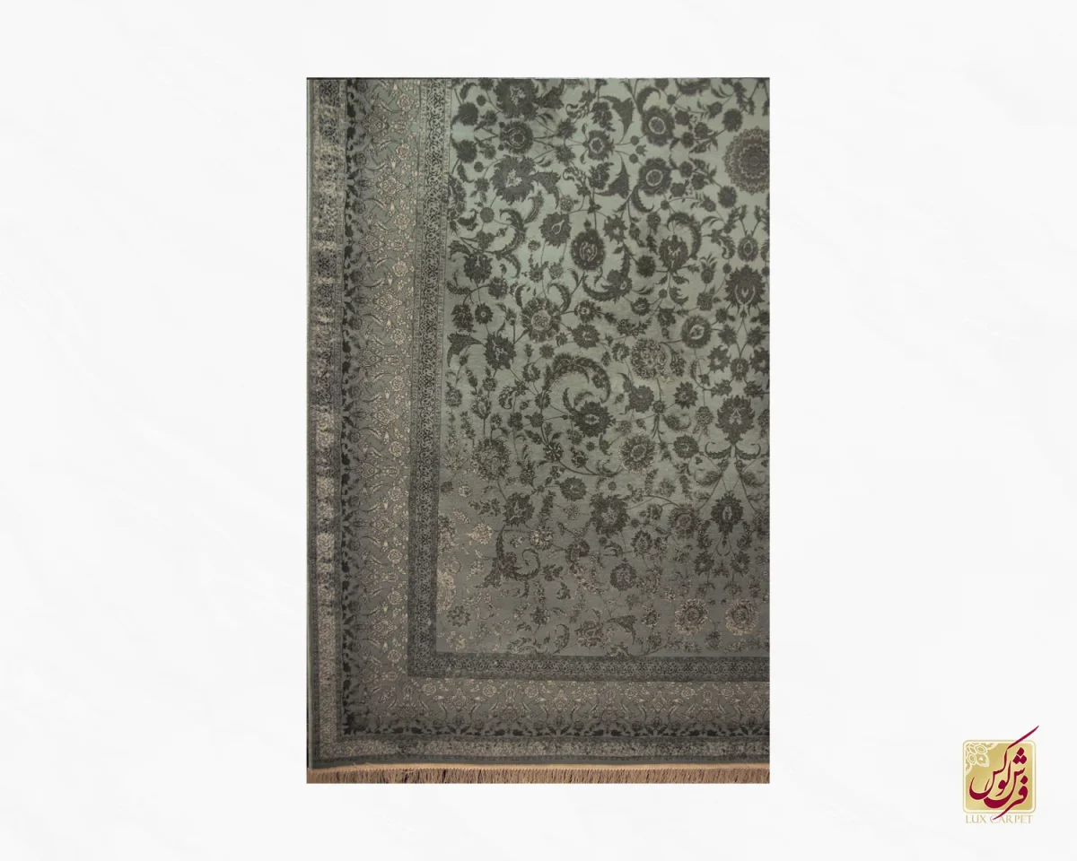 فرش وینتیج 711510 طوسی آجری - تصویر 3