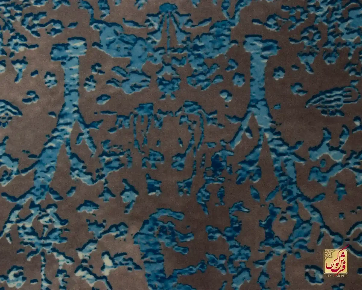 فرش وینتیج 711704 طوسی آبی - تصویر 3