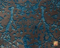 فرش وینتیج 711704 طوسی آبی - Image 3