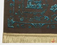 فرش وینتیج 711704 طوسی آبی - Image 4