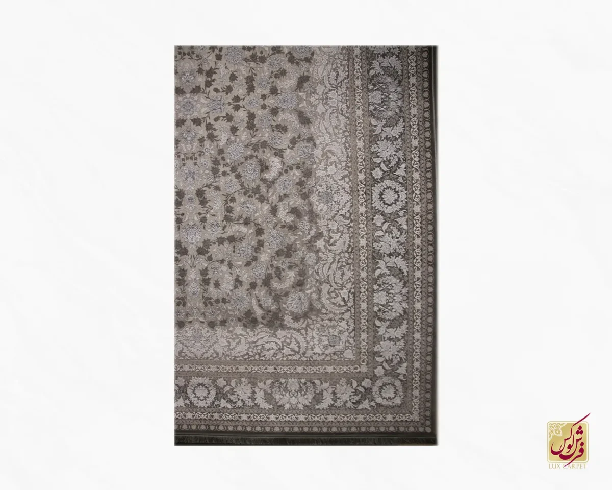 فرش کلاسیک 7124 طوسی کرم - تصویر 2