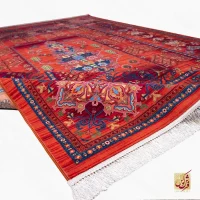 فرش ابریشم ماشینی 730600 لاکی