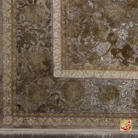 فرش وینتیج 731122 طوسی طلایی - Image 8