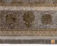 فرش وینتیج 731122 طوسی طلایی - Image 6